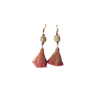 Aretes largos artesanales